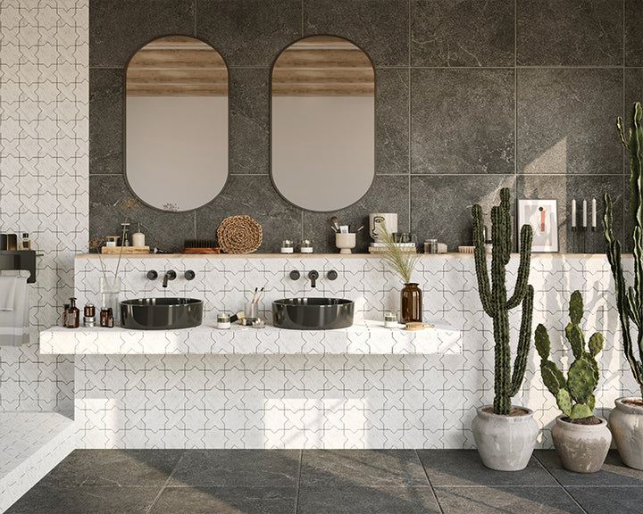  Gạch mosaic trang trí phòng tắm