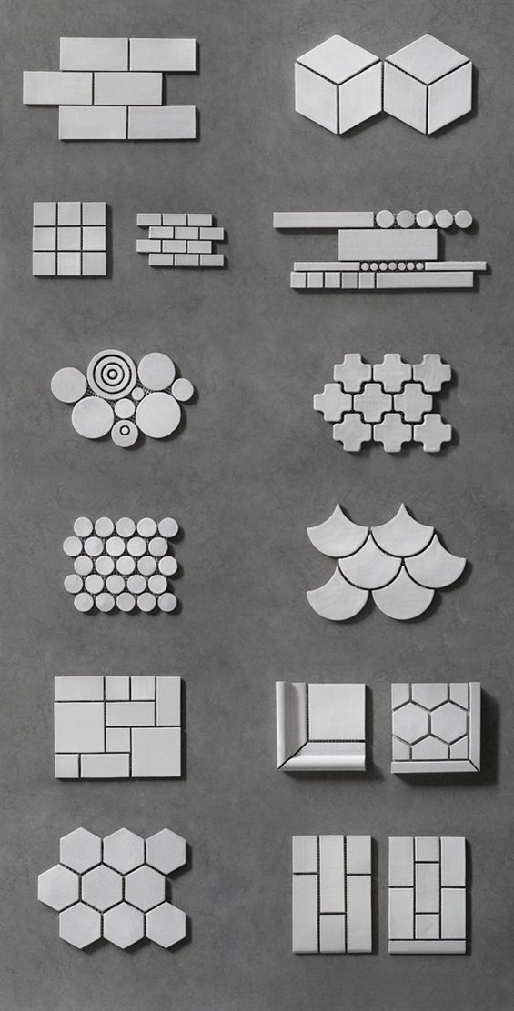 Các kiểu dáng gạch mosaic 